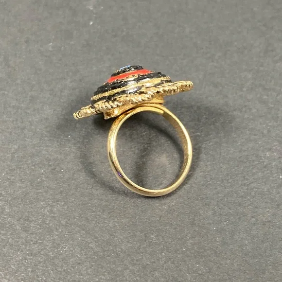 OLD VIENNA Sarah Cov Coventry Set Necklace & Detachable Brooch Ring Vintage - Picture 12 of 12